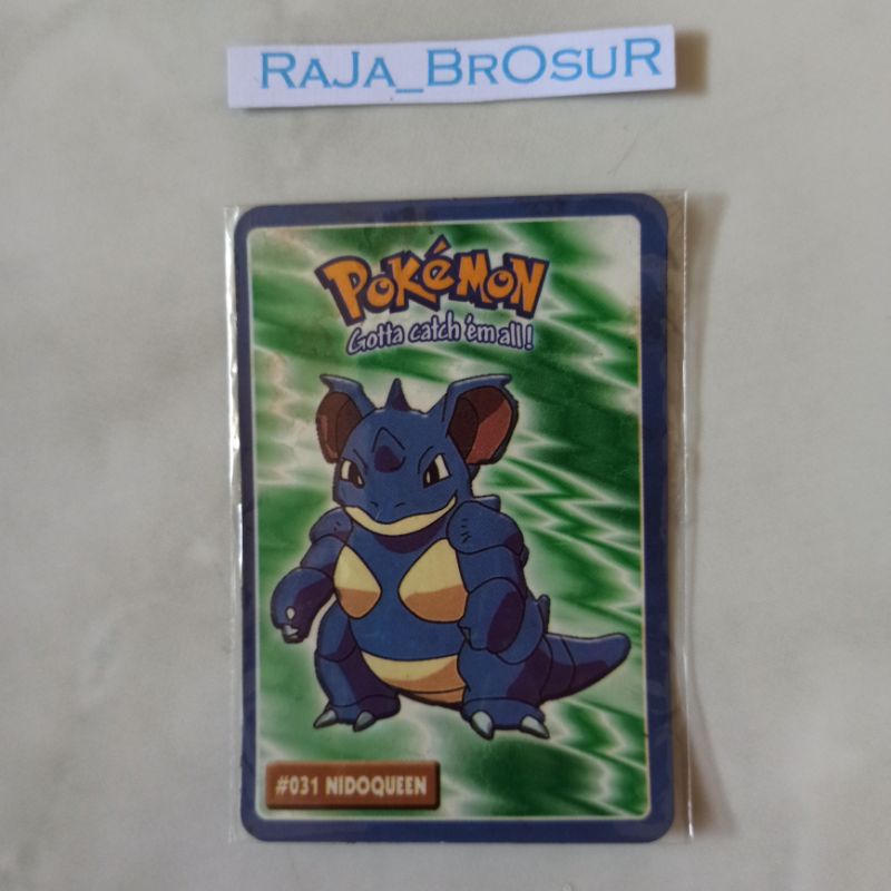 Kartu Stiker Mainan Jadul Langka Pokemon Indigo League-Kanto Region Gen1 Hadiah Cup Cup Pop CuCu Pop
