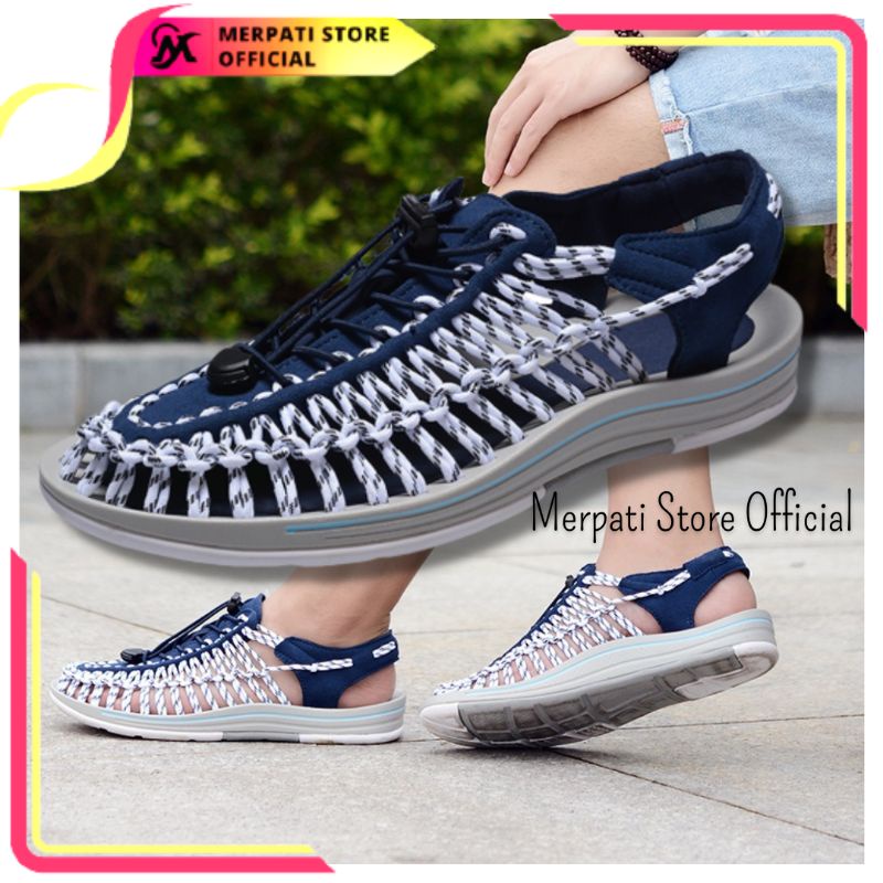 Merpati Store - Sandal Sepatu Hiking Kulit Asli Pria Wanita Keren Handmade Waterproof Olahraga Hiking