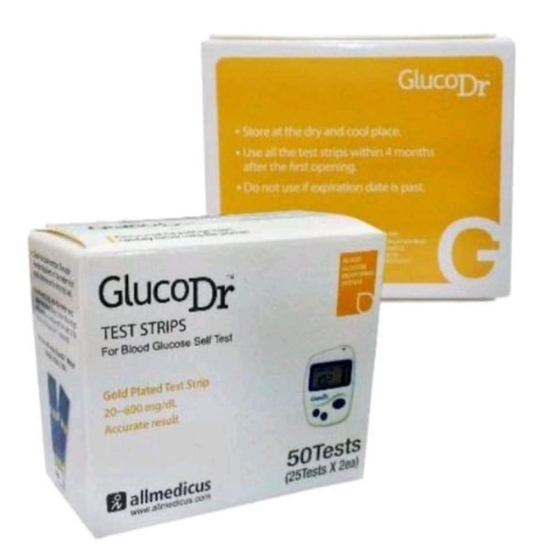 Strip Gluco DR Biosensor/Strip Gula darah