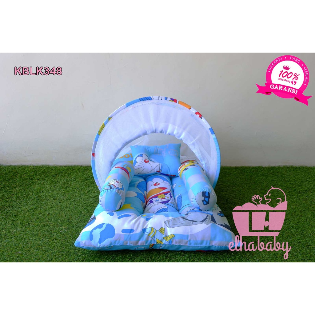 Kasur Bayi Kelambu eLHa Terlaris | Perlengkapan Tempat Tidur Bayi Baru Lahir Babyshop Kado Baby Gift-KBLK348