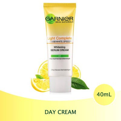 Garnier Bright Complete White Speed Day Serum Cream Uva/Uvb Skin Care - 40 ml