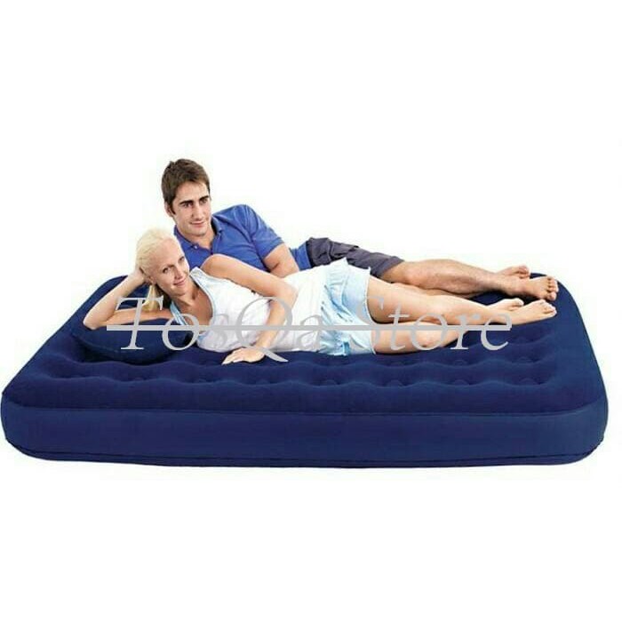 Kasur Angin Bestway Double (Kasur Double + Bantal + Pompa Angin + Lem)