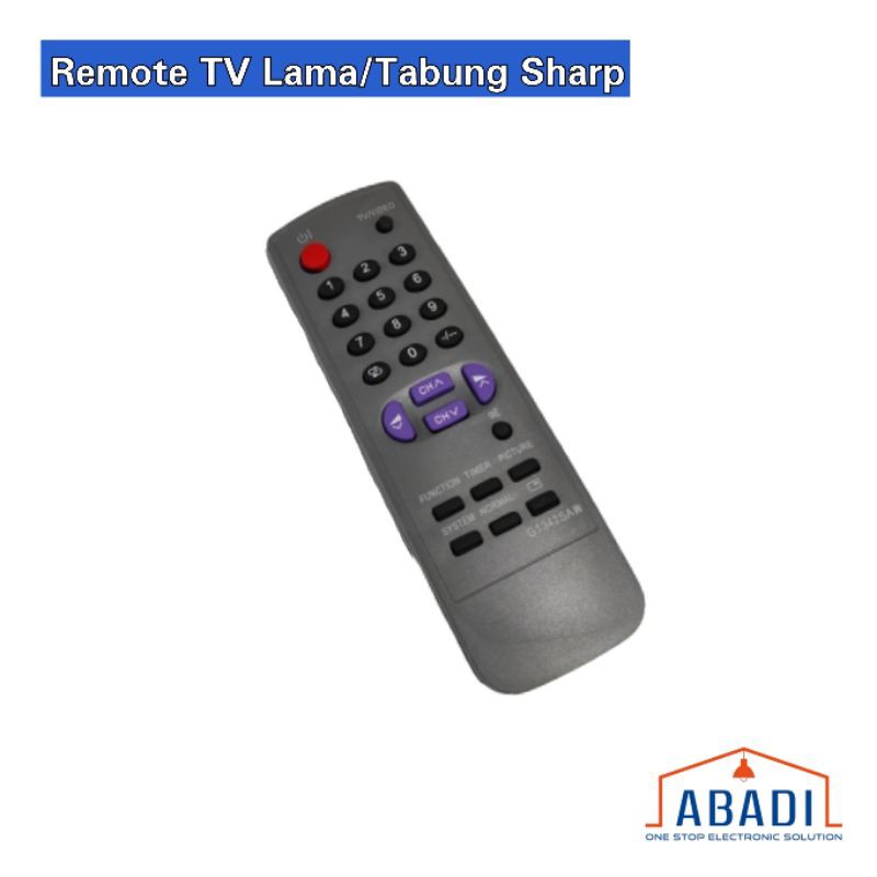 Remote TV Tabung Sharp | Remote TV Model Lama | Remote TV Sharp Tabung | Remote TV Sharp Lama