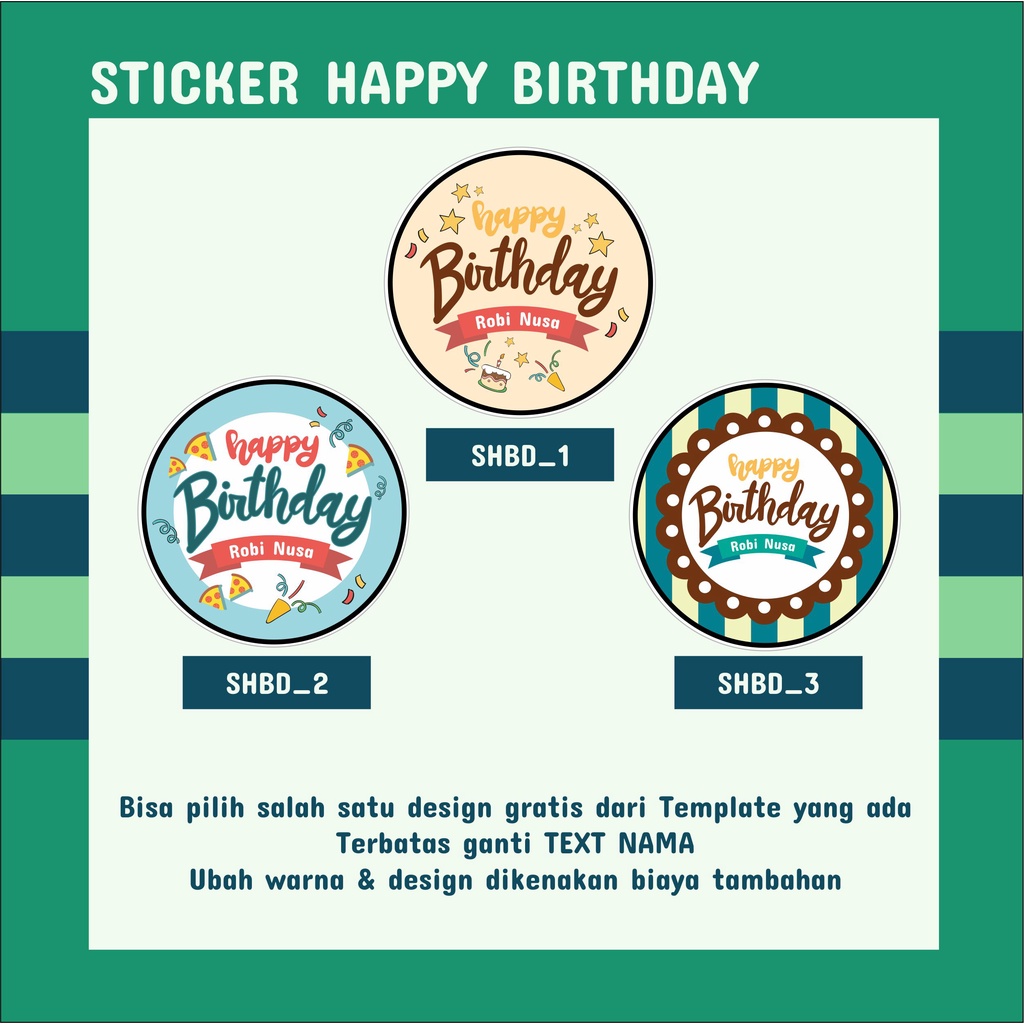 

Sticker Ulang Tahun / Sticker Happy Birthday