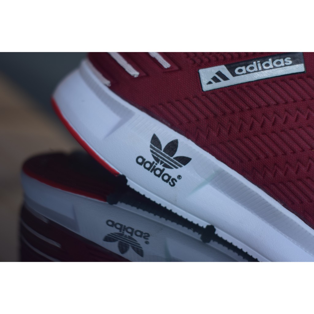 SEPATU SNEAKERS ADIDAS OLAHRAGA PRIA WANITA - MERAH MAROON