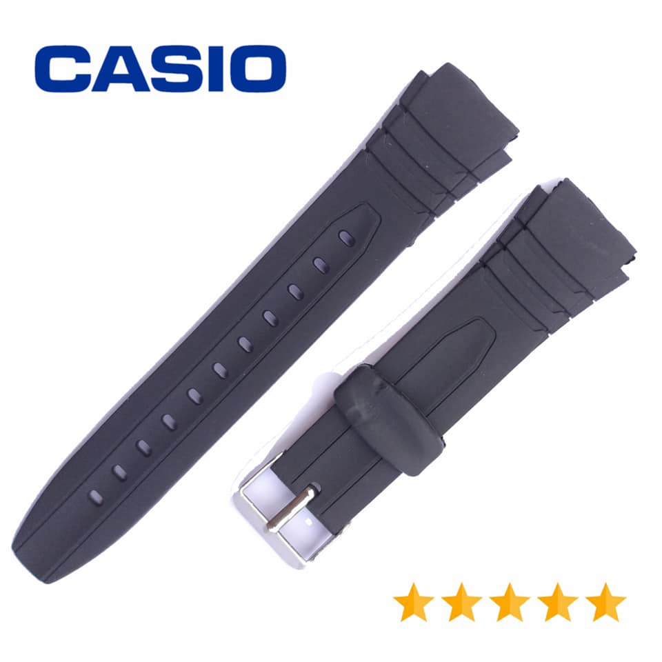 TALI JAM TANGAN CASIO W754 RUBBER STRAP CASIO W754 BONUS SPRINGBAR