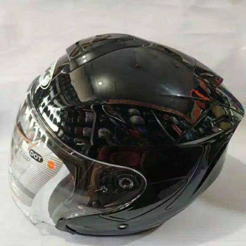 INK HELM DYNAMIC SOLID BLACK GLOSSY | INK ORIGINAL SINGLE VISOR