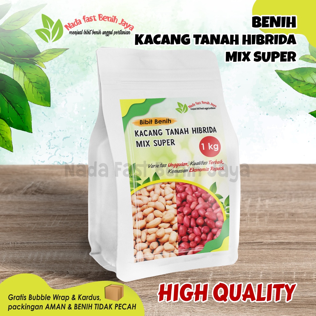 Benih kacang tanah mix super 1 kg / bibit kacang tanah kemasan jumbo