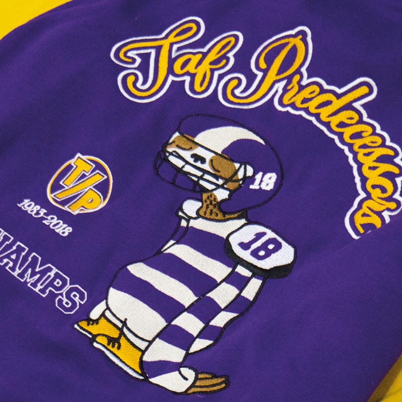 Predecessors Taf Varsity Jacket - Champs#1 - Purple