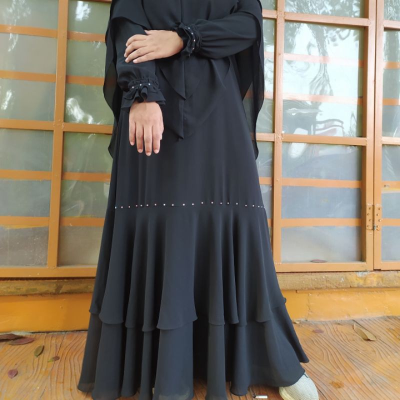 Gamis Hitam Premium Gamis Polos Gamis Swarovski Gamis Jumbo Gamis Syari Gamis Branded