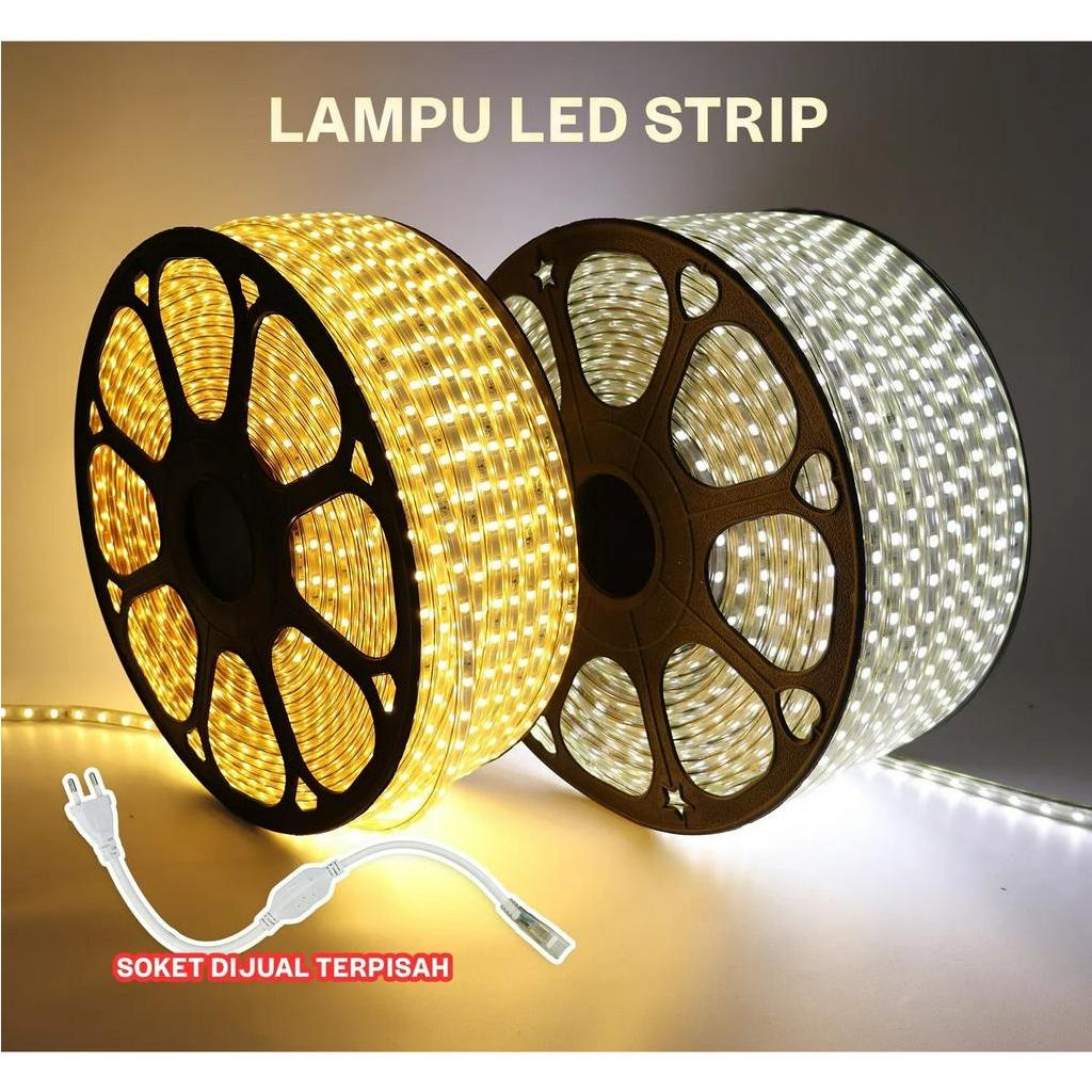 Lampu Led Strip 100 Meter 2835 SMD Warna Wam White Harga 1 Roll