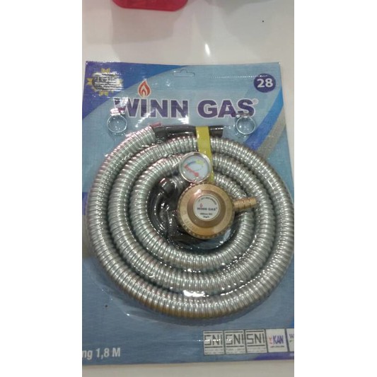 Selang dan Regulator Gas Winn Gas