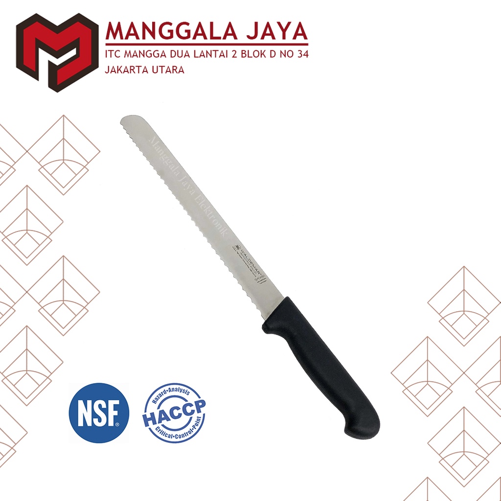 Waldemar Maynor 12" Slicing Knife Serrated 03.0135.30 / Pisau Gerigi / Pisau Roti