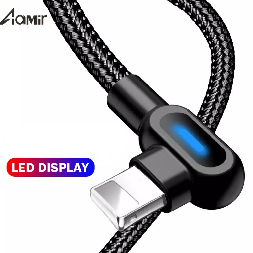 JM Kabel data Apple Lighting Cable Iphone 2.1A AAMIR 1M Black - AMKB05