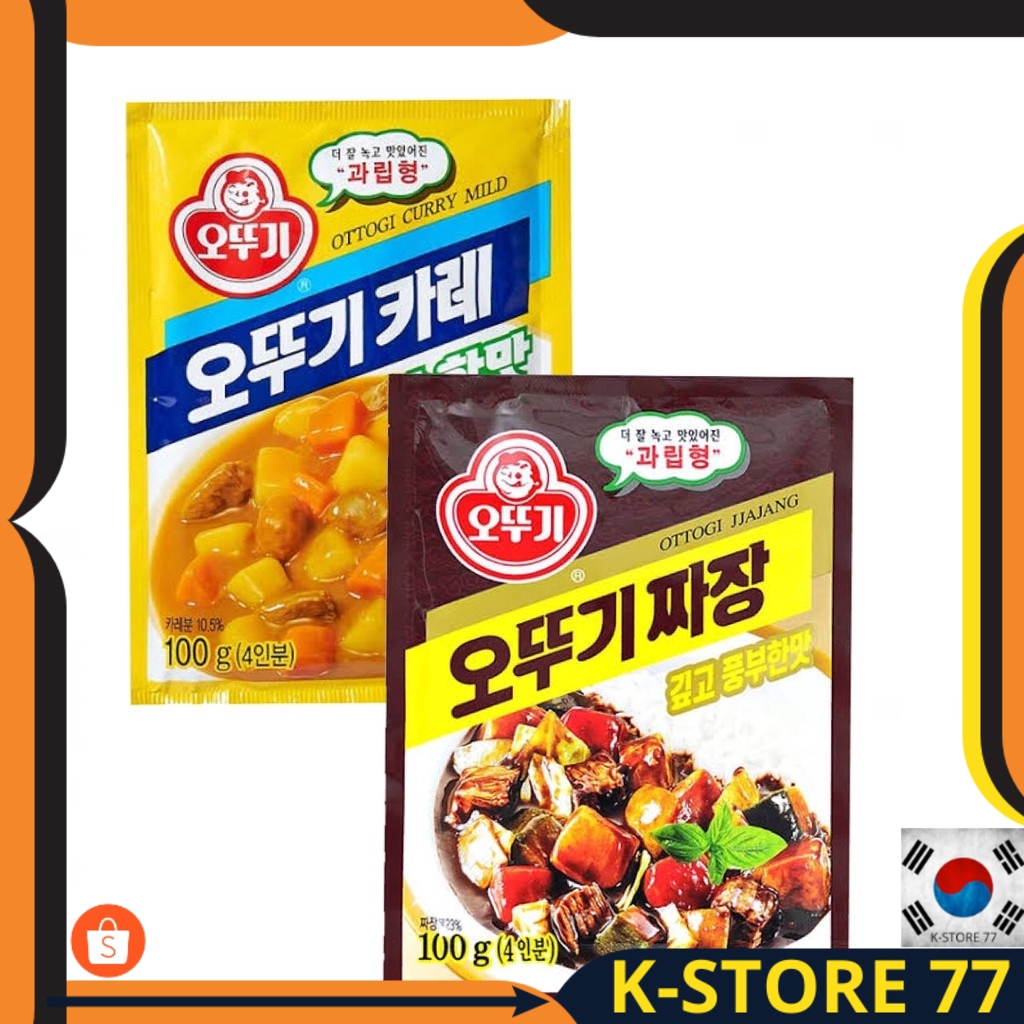 

KOREAN FOOD/BUMBU KOREA INSTANT OTTOGI CURRY POWDER & JJAJANG POWDER 100 GR-BUMBU KARE MADE IN KOREA