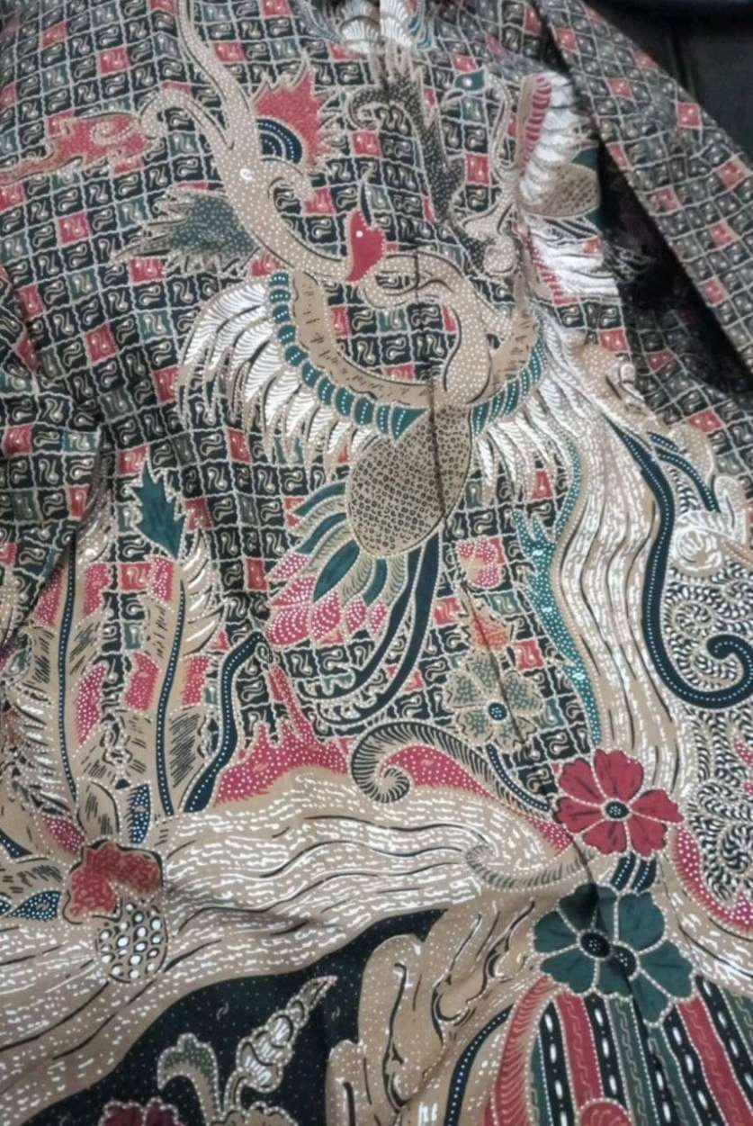 Baju Batik Pria Kemeja Lengan Panjang Modern Prabuseno Premium Full Furing Batik Aluna Solo Pcw 016