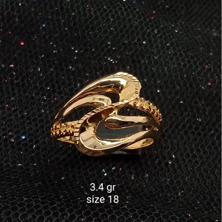 Cincin Emas 17K - 3.4 gr Kadar 750 - CMS300000003