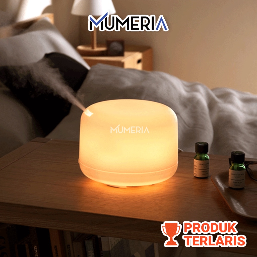 Diffuser Humidifer 7 LED Aromatherapy Ultrasonic Pembersih Pengharum Udara Alami Natural Ruangan