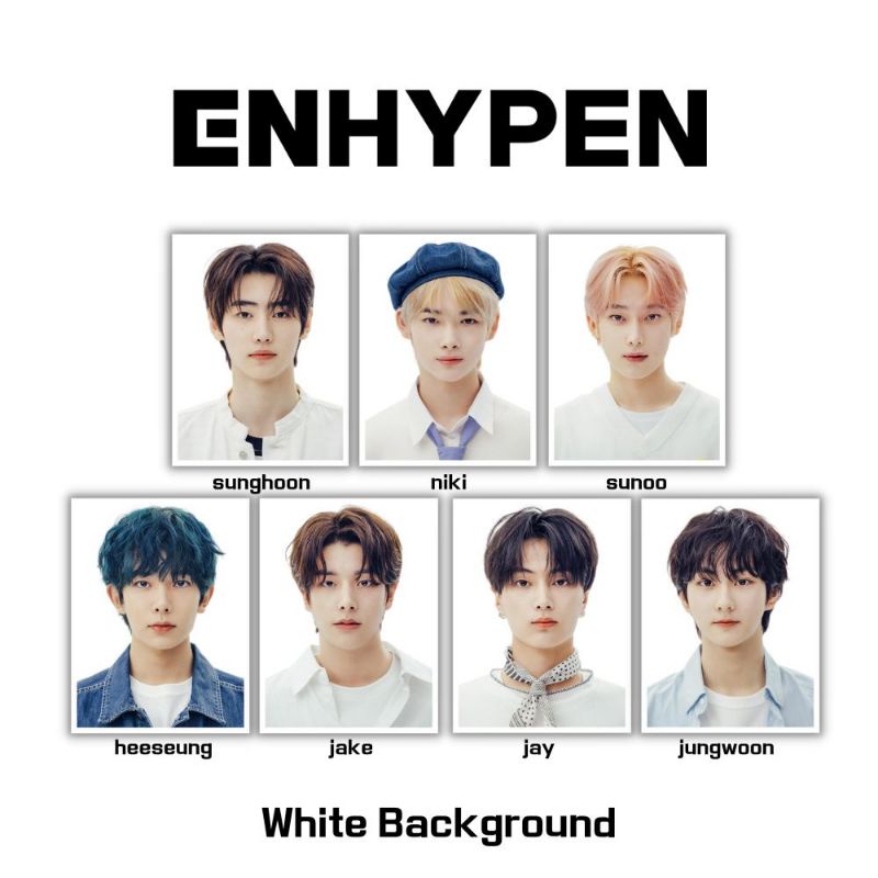 PAS FOTO ENHYPEN 3x4 (HARGA 3 PCS + LAMINASI 2SISI) ID PHOTO KPOP IDOL KOREA PREMIUM MURAH UNOFFICIAL HEESEUNG JUNGWON JAY JAKE SUNGHOON SUNOO NIKI READY STOCK !