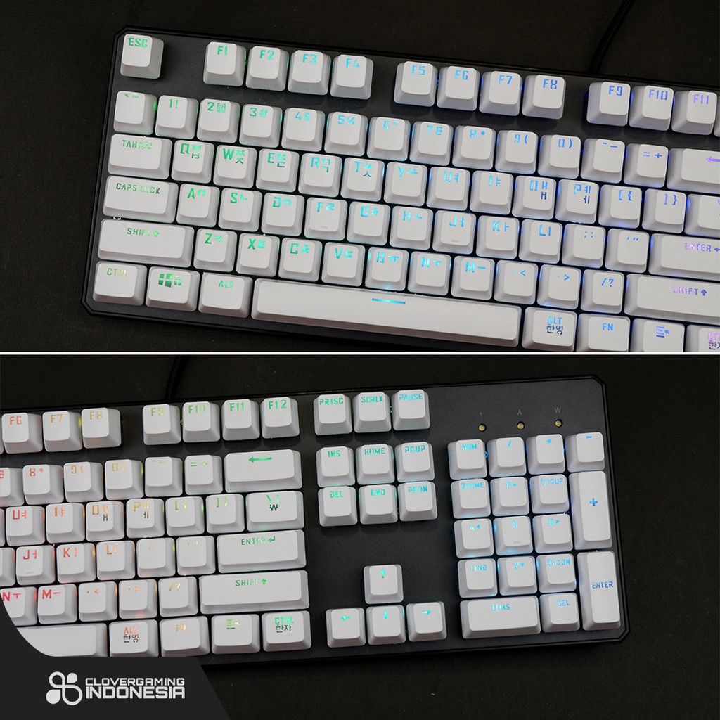 Keycaps CLV Korea Hangul Layout - Mechanical Keyboard Hangeul Korean Language Kpop Set