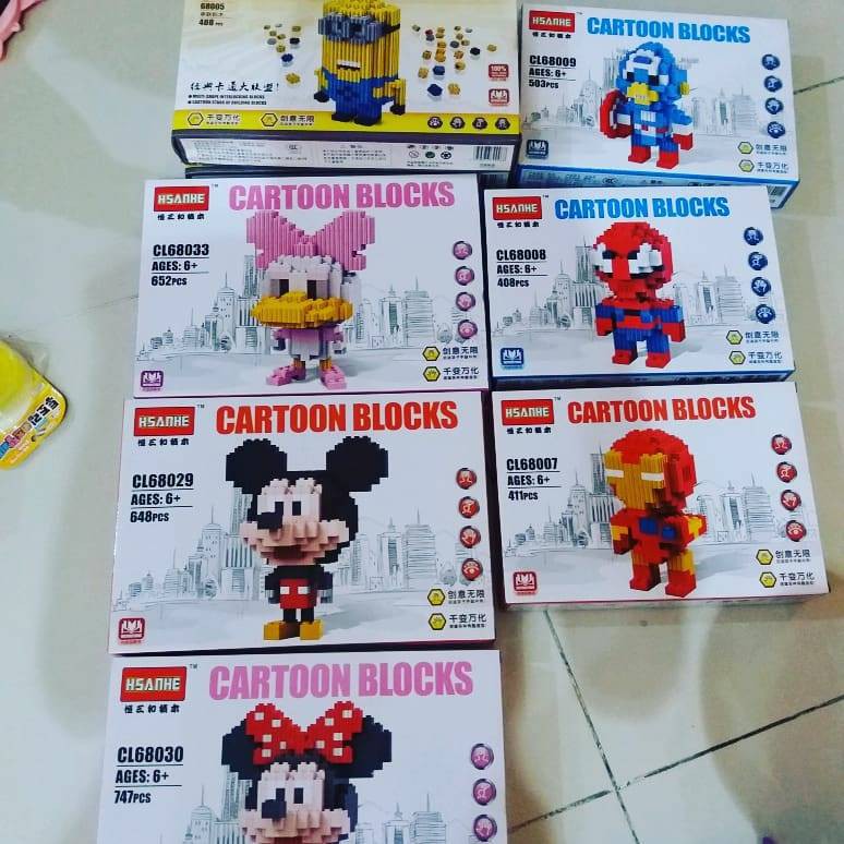 Cartoon Blocks Lego Besar