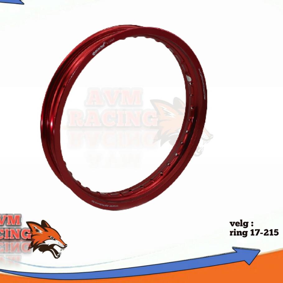 Model baru - pelek tapak lebar velg jari jari scarlet ring 17 215 .harga 1 biji .NOT TDR TK RACING J