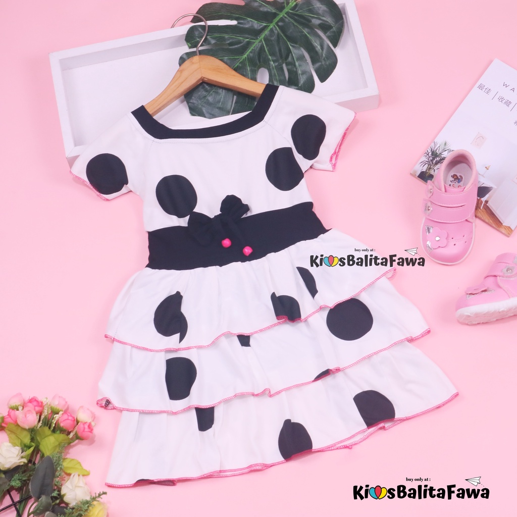 Dress Nayla uk Bayi - 5 Tahun / Dress Baby Murah Baju Bayi Perempuan Cewek Dres Kado Anak Princess