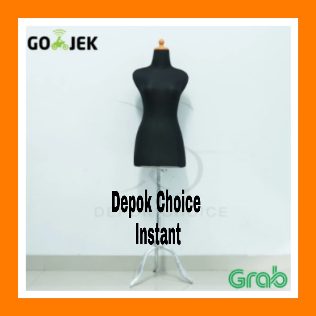 MANEKIN WANITA DM HITAM KAKI BESI | MANEKIN BAJU | PATUNG WANITA