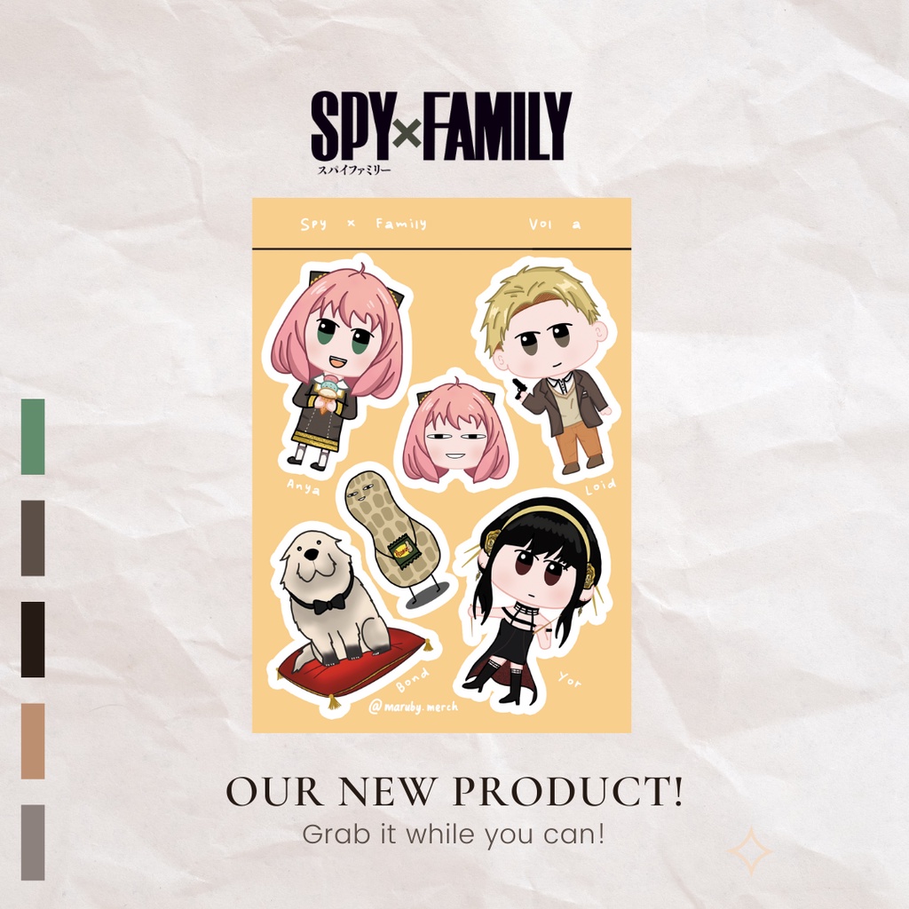 

Stiker Sticker Anime Spy x Family