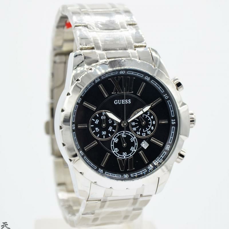 Jam Tangan Pria Guess W0193G2 Rantai Silver Original Murah