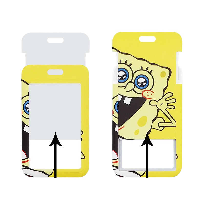 Lanyard Leher Motif Kartun SpongeBob Kechain SquarePants Untuk Smartphone / Kamera / Gantungan Kunci