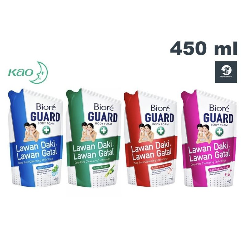 Biore sabun mandi cair refil 450ml