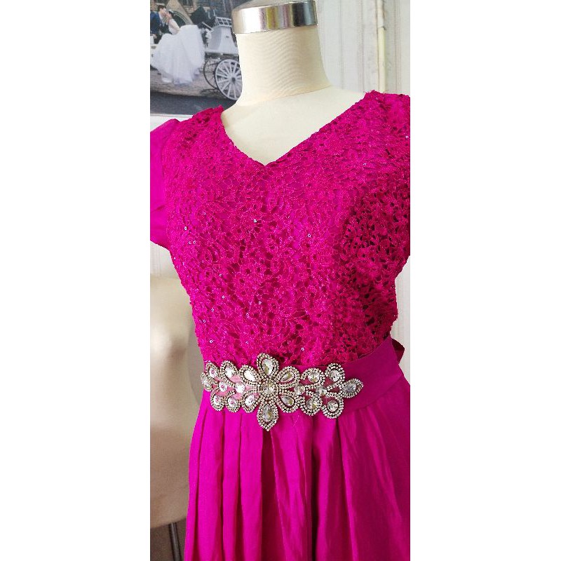 gaun pesta preloved/ gaun pesta fanta 017 ( big size)