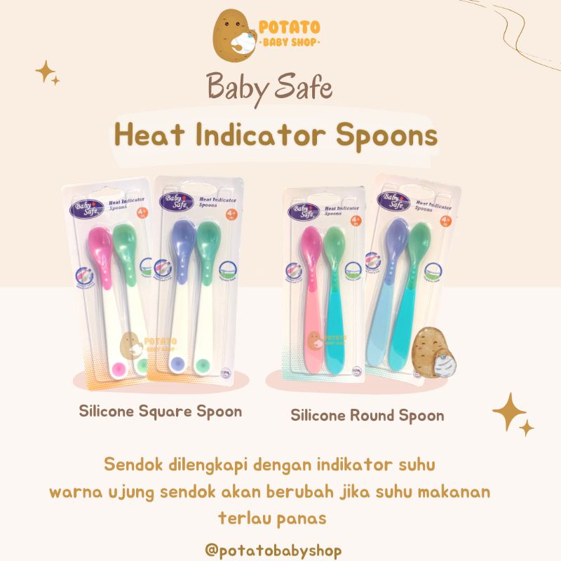 Baby Safe Heat Indicator Spoons - sendok anak 2pcs