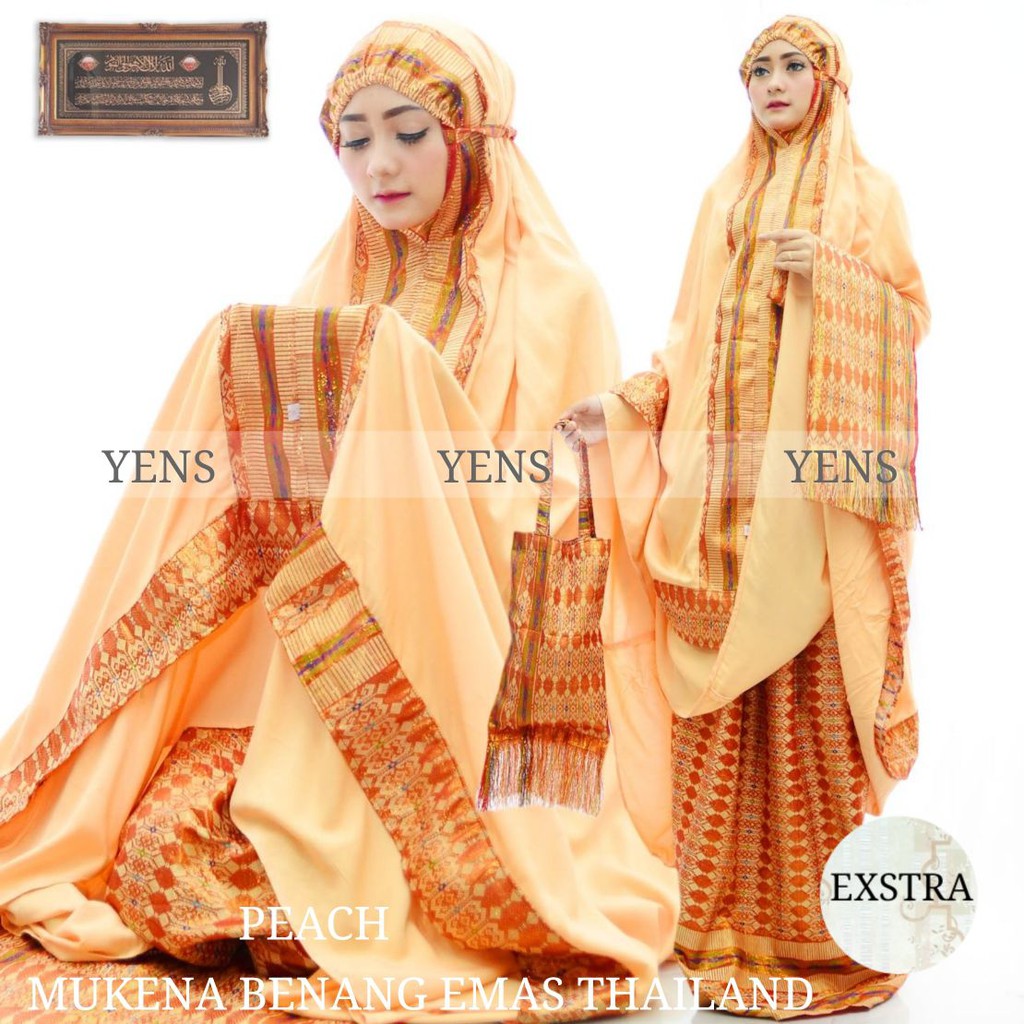 MUKENA SONGKET BENANG EMAS THAILAND EXTRA ORI BY YENS