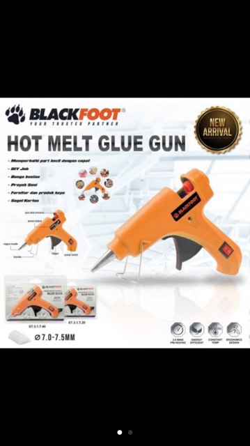 Glue Gun Kecil Switch 20 Watt / Alat Lem Tembak BLACKFOOT