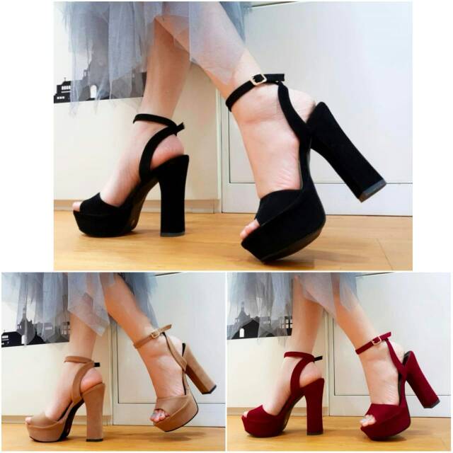 Zara heels 13cm suede