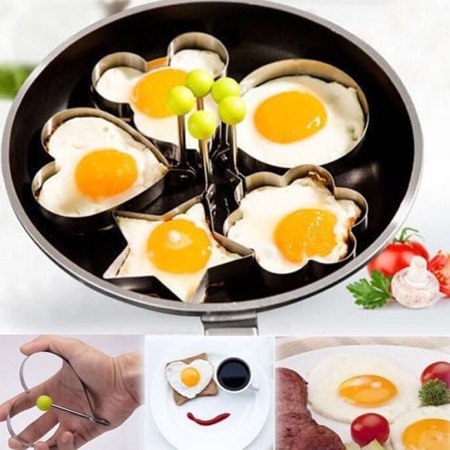 ctss015 Cetakan Telur Ceplok Stainless Steel Food Grade Anti Lengket / Anti Karat Cetak Telur Mata Sapi