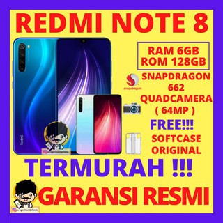 XIAOMI REDMI NOTE 8 RAM 6GB / 128 GB GARANSI RESMI 1 TAHUN HP GAMING