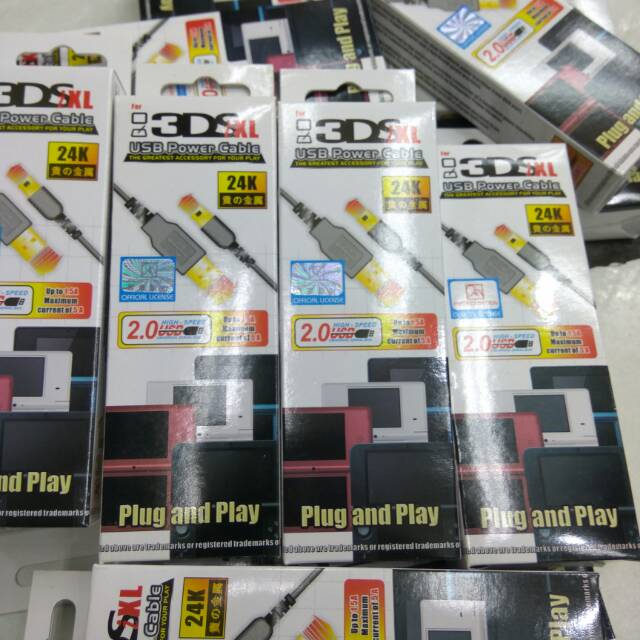 USB power Cable 3Ds XL/Dsi Plug and Play