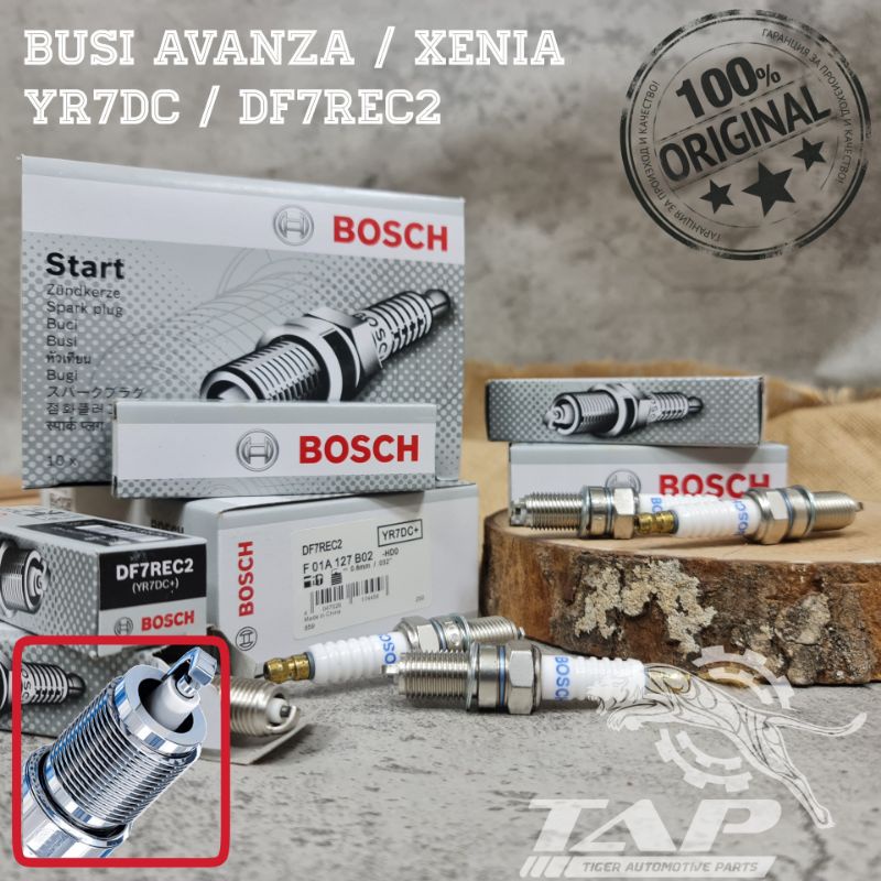 BUSI AVANZA XENIA RUSH TERIOS YR7DC DF7REC2 SPARK PLUG BOSCH ORIGINAL