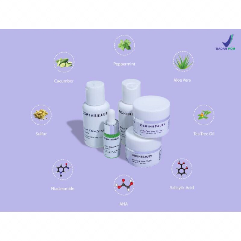 oshin beauty skincare acne BPOM