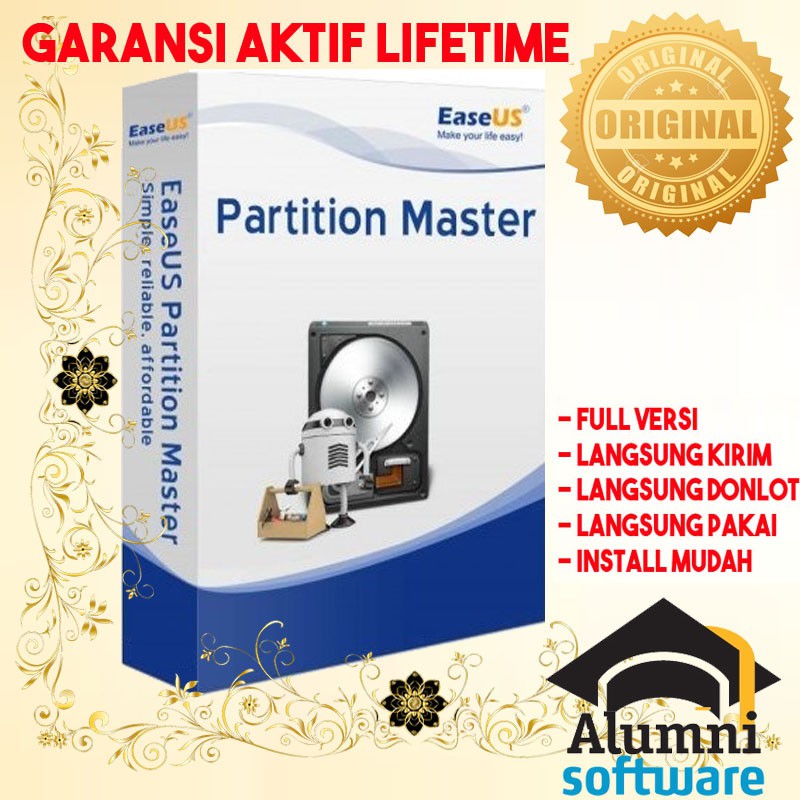 [FULL VERSION] EaseUS Partition Master Technician - GARANSI AKTIVASI