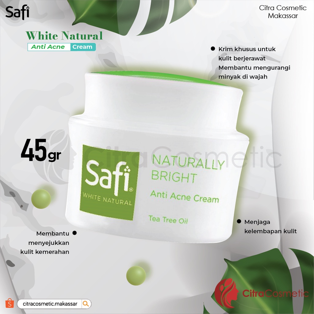 Safi White Natural Anti Acne Series | Cleanser | Cream