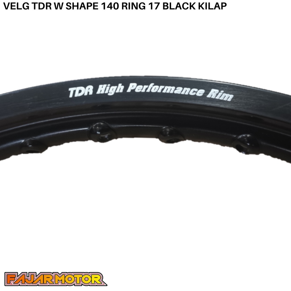 OBRAL VELG TDR W SHAPE KOTAK 140 RING 17 SILVER MATTEBLUE