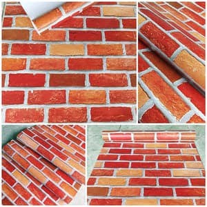 Gudang Wallpaper Sticker Dinding Kamar Tidur Promo Murah / Wallpaper Bata Merah Coklat