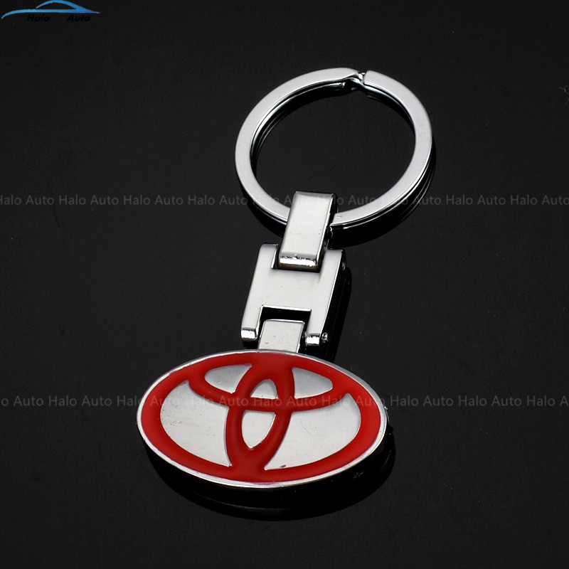 Gantungan Kunci Mobil 3D Metal Stainless Steel Toyota Logo TOYOTA