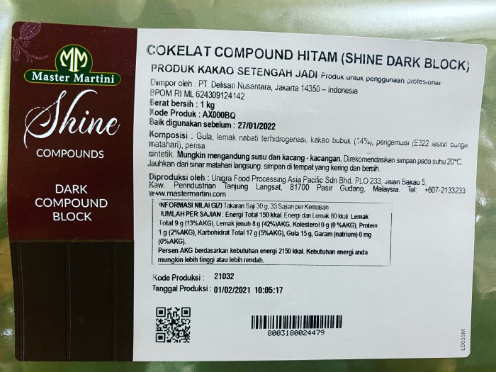 

Shine Dark Dark Compound chocolate 1 kg / dcc coklat