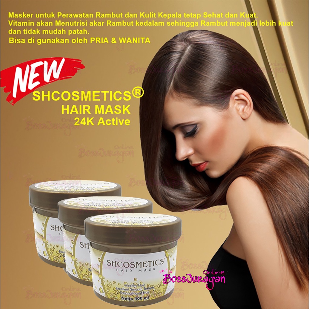 (BOSS) SH cosmetics hair mask 24k BPOM / MASKER RAMBUT 24K SHCOSMETICS