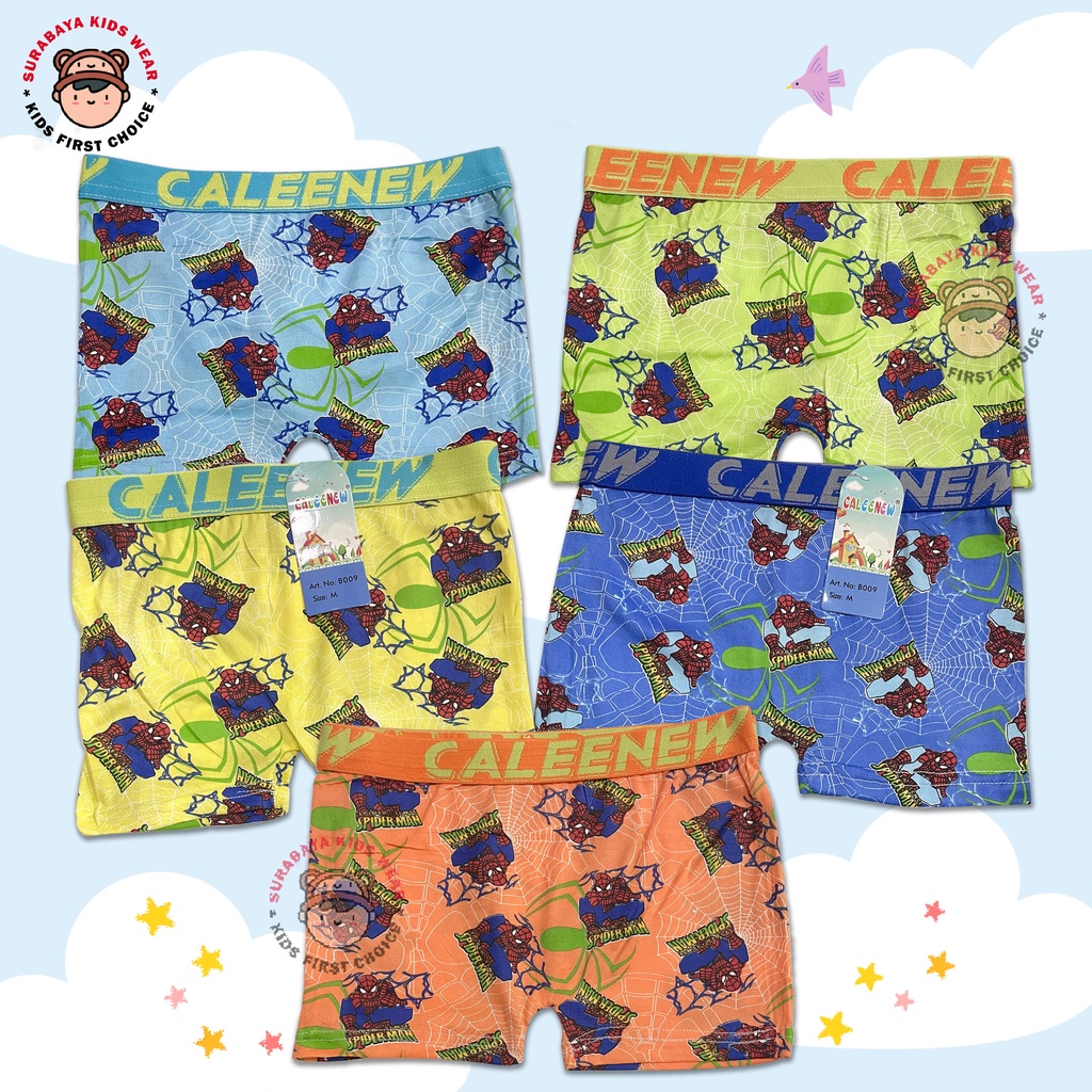 Boxer Anak Laki - Laki Motif Super Hero Caleenew